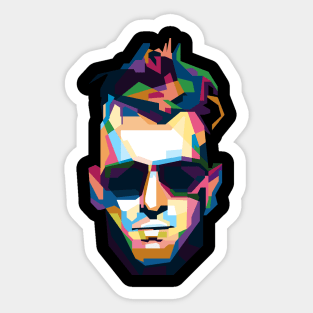 Abstract Maynard in WPAP Sticker